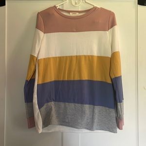Adora sweatshirt, straight fit, stripe